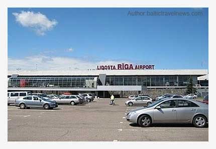 Riga airport arrivals